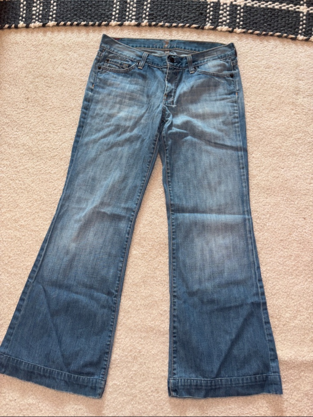 Classic Women's Blue Flared Jeans